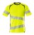 Kortärmad t-shirt, gul/svart