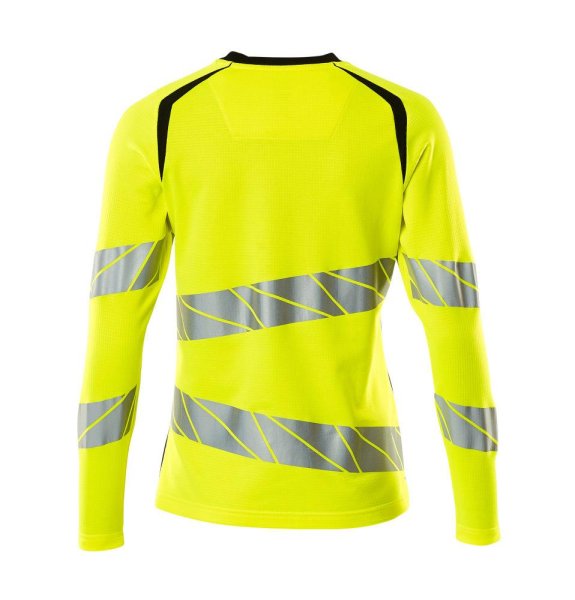 Zoom bild av Dam långärmad t-shirt, gul/svart