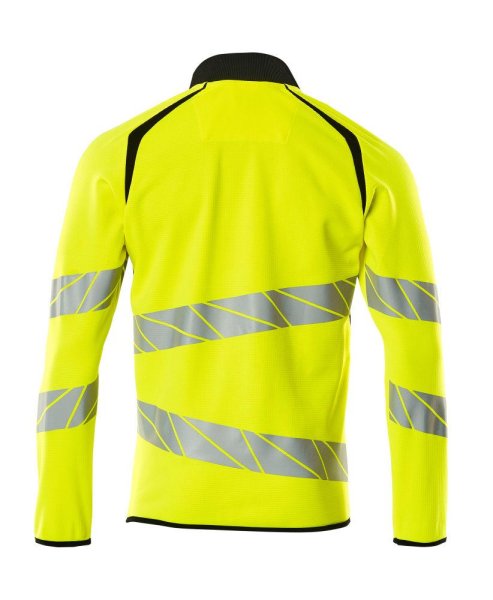 Zoom bild av Sweatshirt med blixtlås, gul/svart