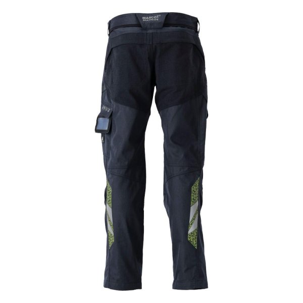 Zoom bild av Byxor med knäfickor, mörk marin